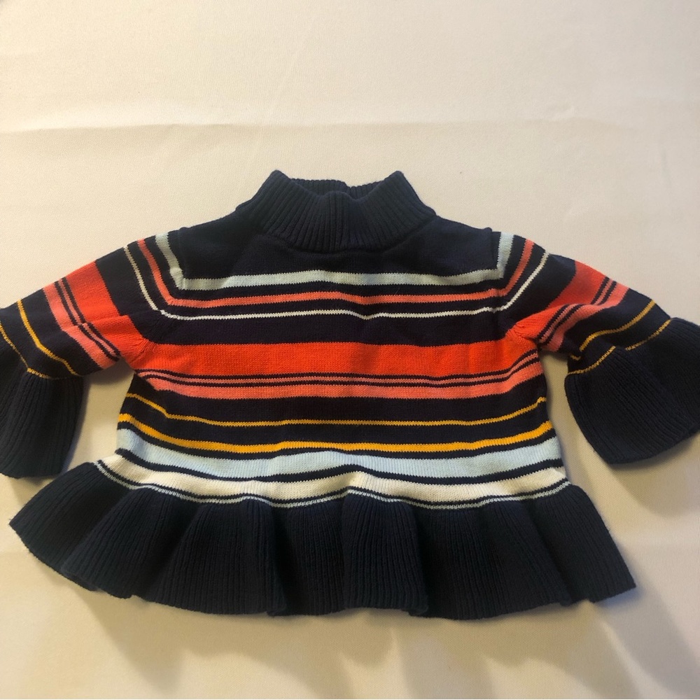 Janie and Jack Striped Bell Sleeve Sweater size 3-6 Months